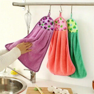 Techmanistan Hanging Kitchen Towel Wipe Cloth for Kitchen & Bathroom for Dusting and Cleaning Counter