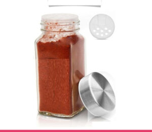 120ml Salt & Pepper Glass Spices Jars