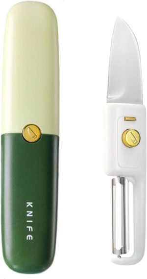 2in1 Vegetable Peeler & Knife With Protective Case