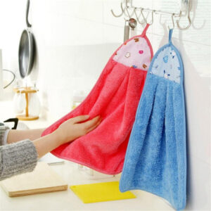Pack of 2 - Super Absorbent Hanging Towel for Kitchen and Bathroom
