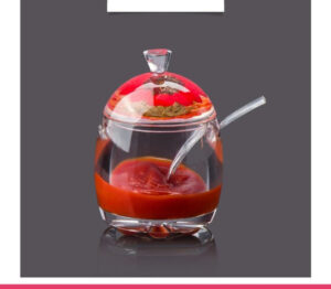 Acrylic Convenient Jam Jar, Clear Seasoning Box