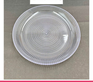Pack of 6 - Acrylic Round Serving Plate