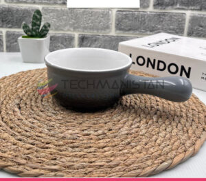 Ceramic Soup Bowl with Handle