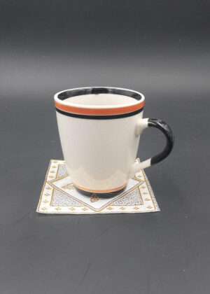 Pack of 6 - PVC Cup Coasters - Golden