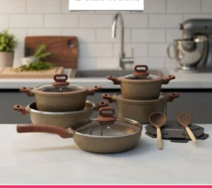 Set of 15 - Aluminium Alloy Non-Stick Cookware Set