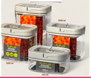 Set of 4 - Fliplock Food Storage Container