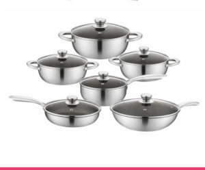 Single Sided Laser Coated Honeycomb Cookware Set
