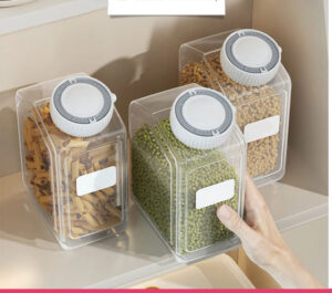 Airtight Food Storage Container with Rotating Cap