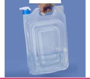 Portable 13L Flat Folding Bucket with Tap & Handle