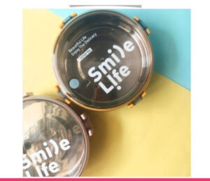 Stainless Steel Round Smile Life Lunch Box