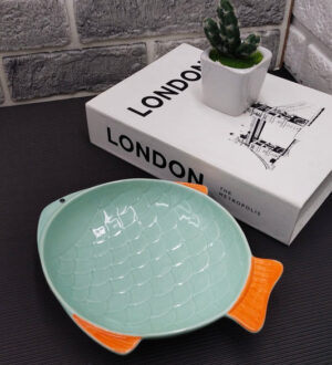 Fish Shape Ceramic Dinner Bowl