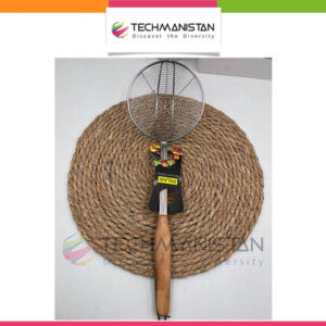 Frying Oil Strainer Spoon With Wooden Handle