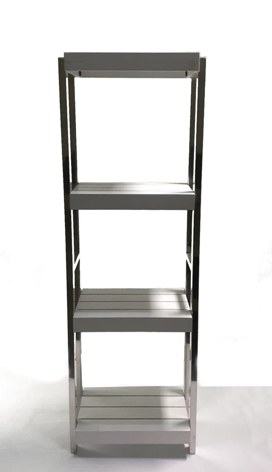 Heavy Duty Stainless Steel Rods Wooden Shelves Rack, Multipurposed Rack, Shoe Organizer, Kitchen Shelves Organizer Rack Books Shelves Rack Books Organizer, Outdoor Plant Pots Stand