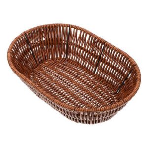 Multi purpose Oval Wicker/Imitation Rattan Basket For Holding Cellphones in Office, Mobile Holding Baskets For Office's & Restaurant