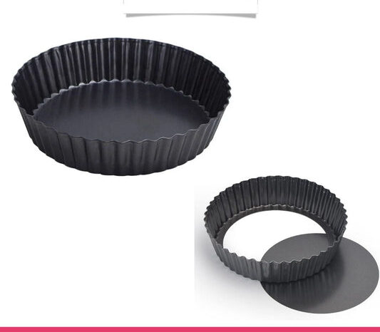 Nonstick & Quick Release Coating Loose Bottom Quiche Tart Pan