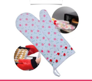 Random Design Cotton Gloves with Silicon Coating